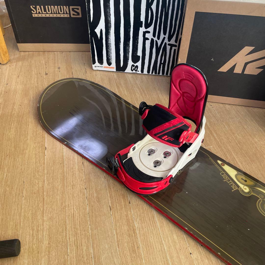 BURTON×FLUX　バートン　バインディング付　フラックススノーボードセット