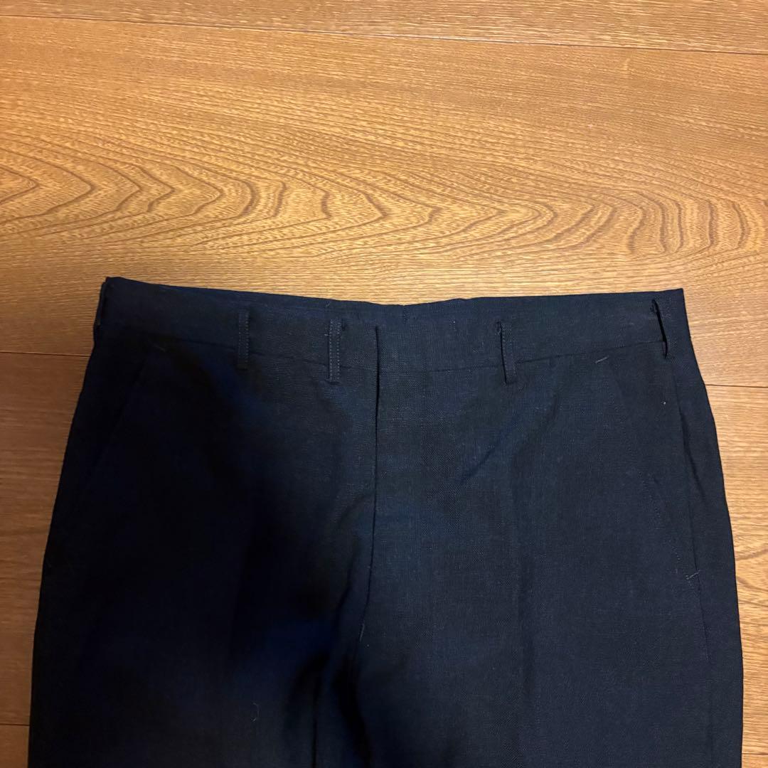 70s ワイドスラックス レーヨンギャバジン ブラック vintage 50s