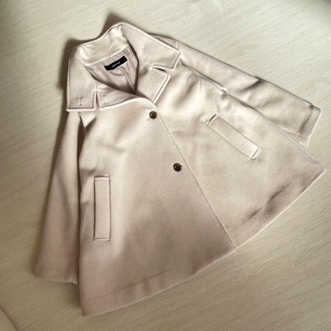 ジャーナルスタンダード　スーパー140ハイネックテントコート　ウール　スタンド