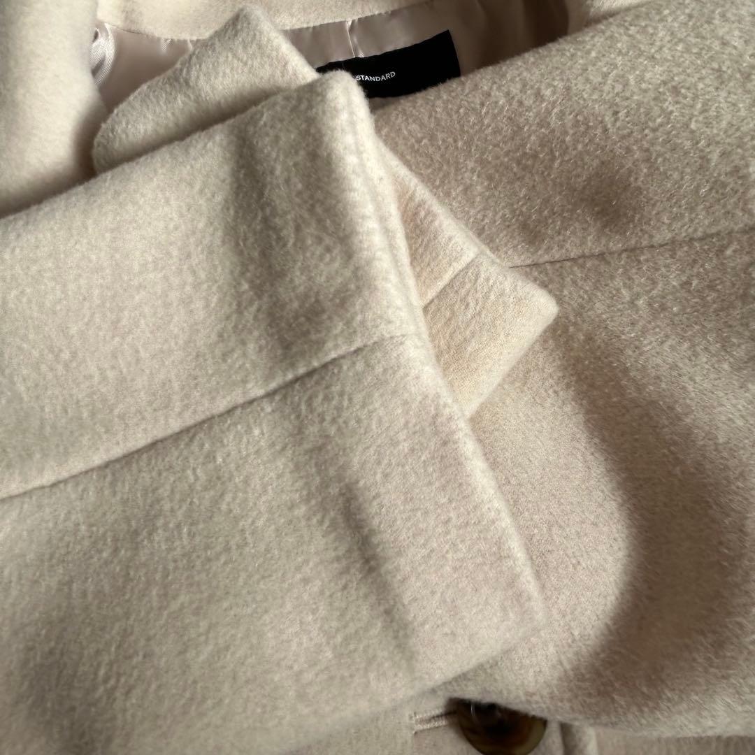 ジャーナルスタンダード　スーパー140ハイネックテントコート　ウール　スタンド