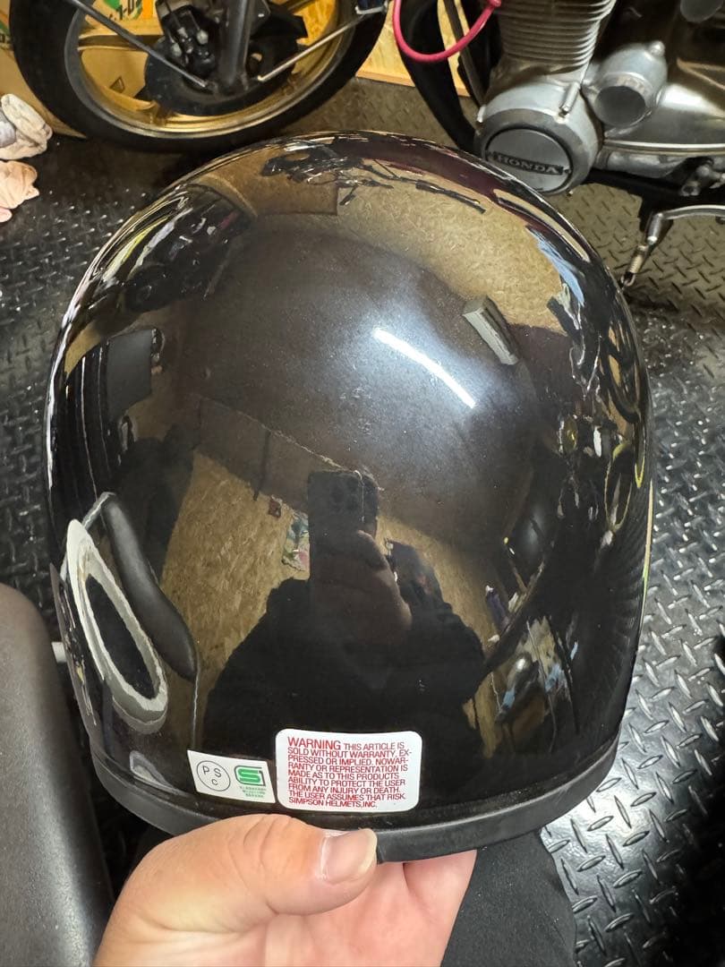 SIMSON ブラック フルフェイスヘルメット