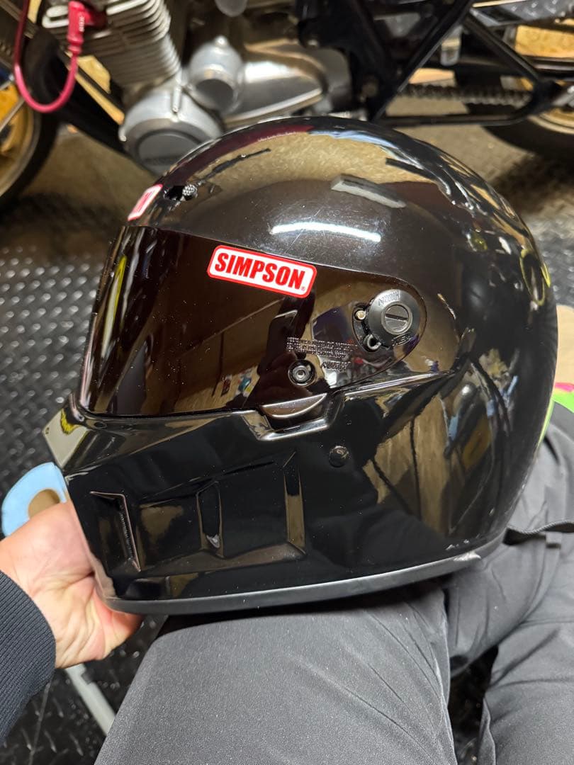 SIMSON ブラック フルフェイスヘルメット