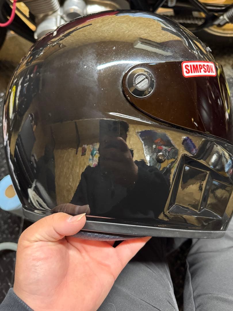 SIMSON ブラック フルフェイスヘルメット