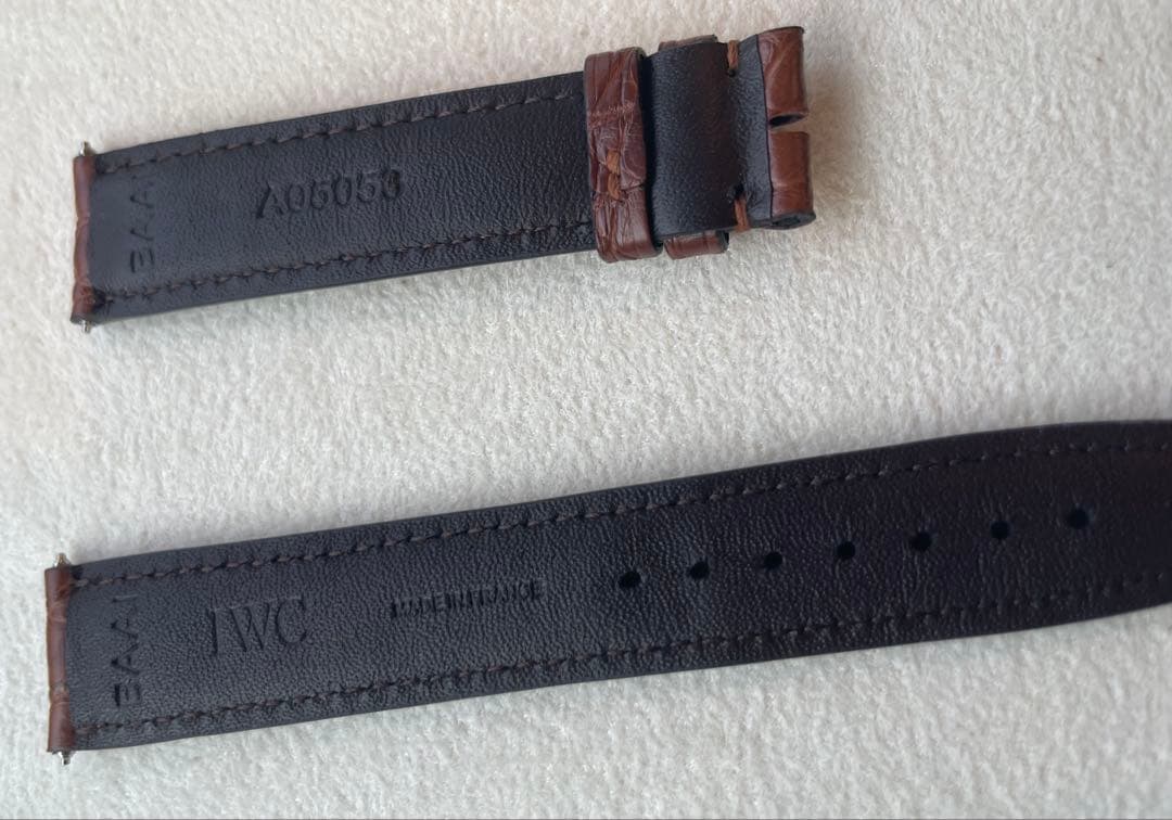 IWC レザーベルト ブラウン クロコ