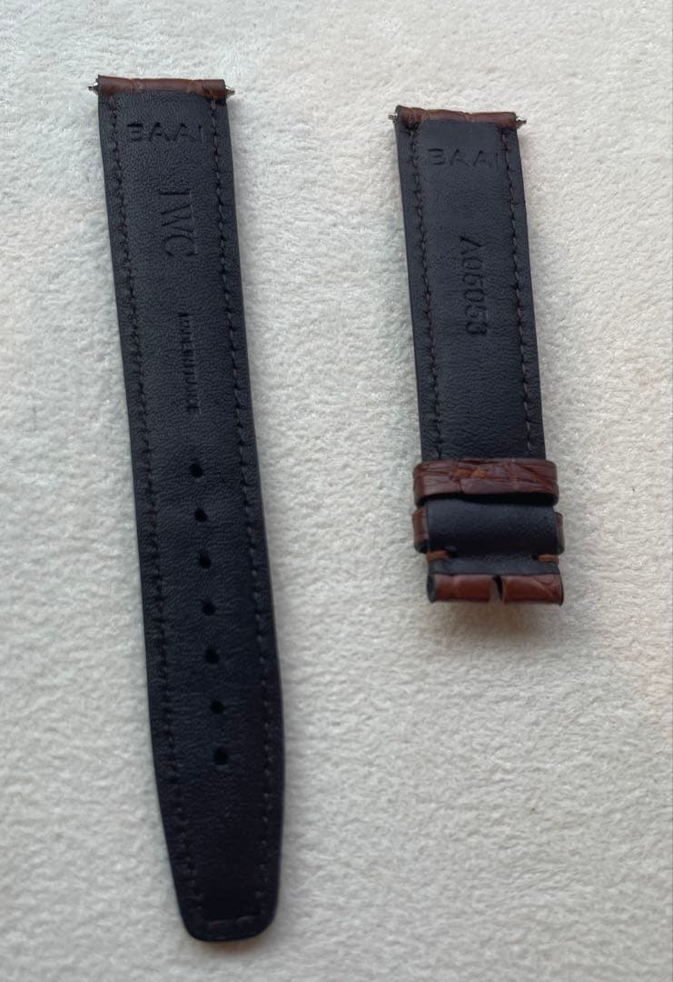IWC レザーベルト ブラウン クロコ