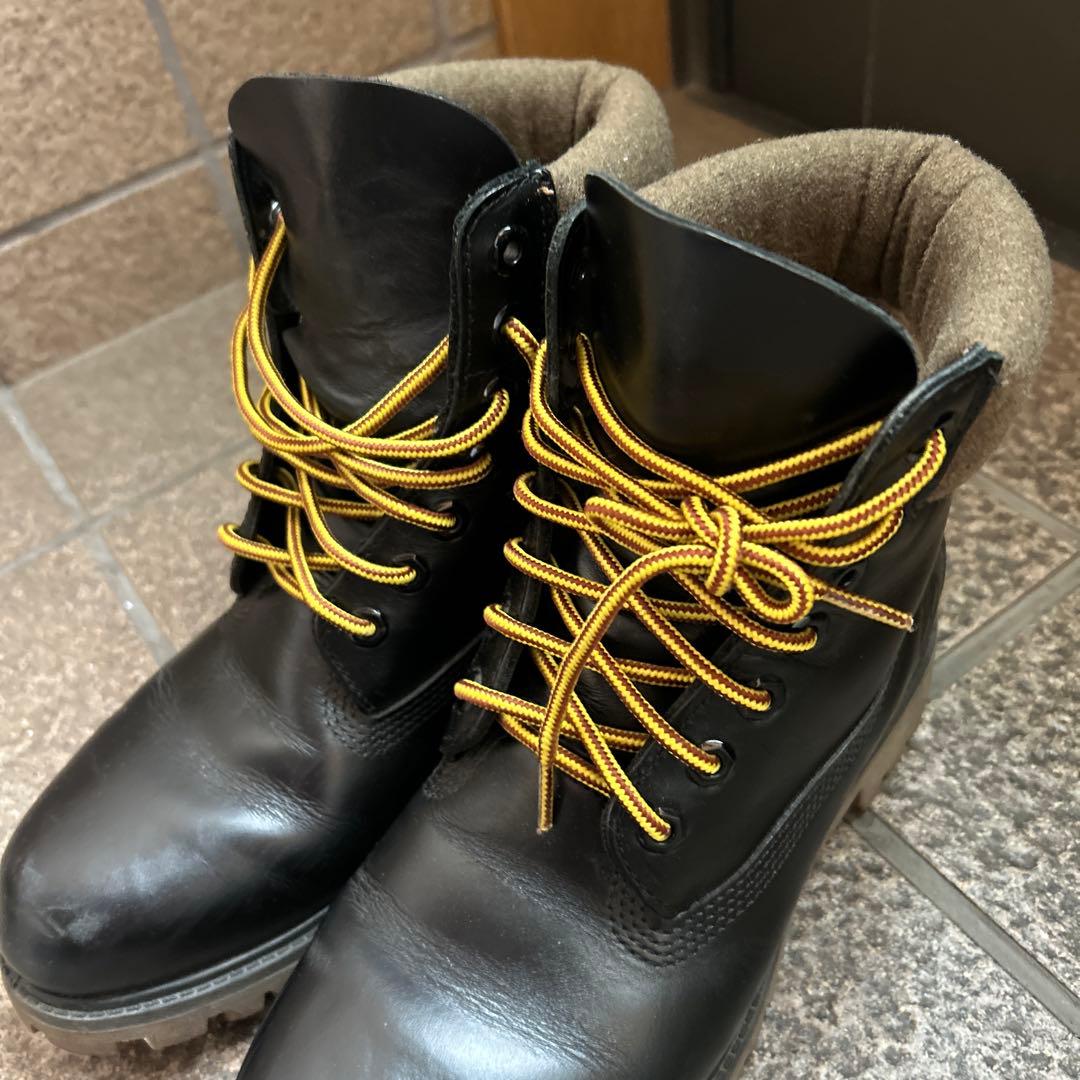 ティンバーランド　レザーブーツ ブラック