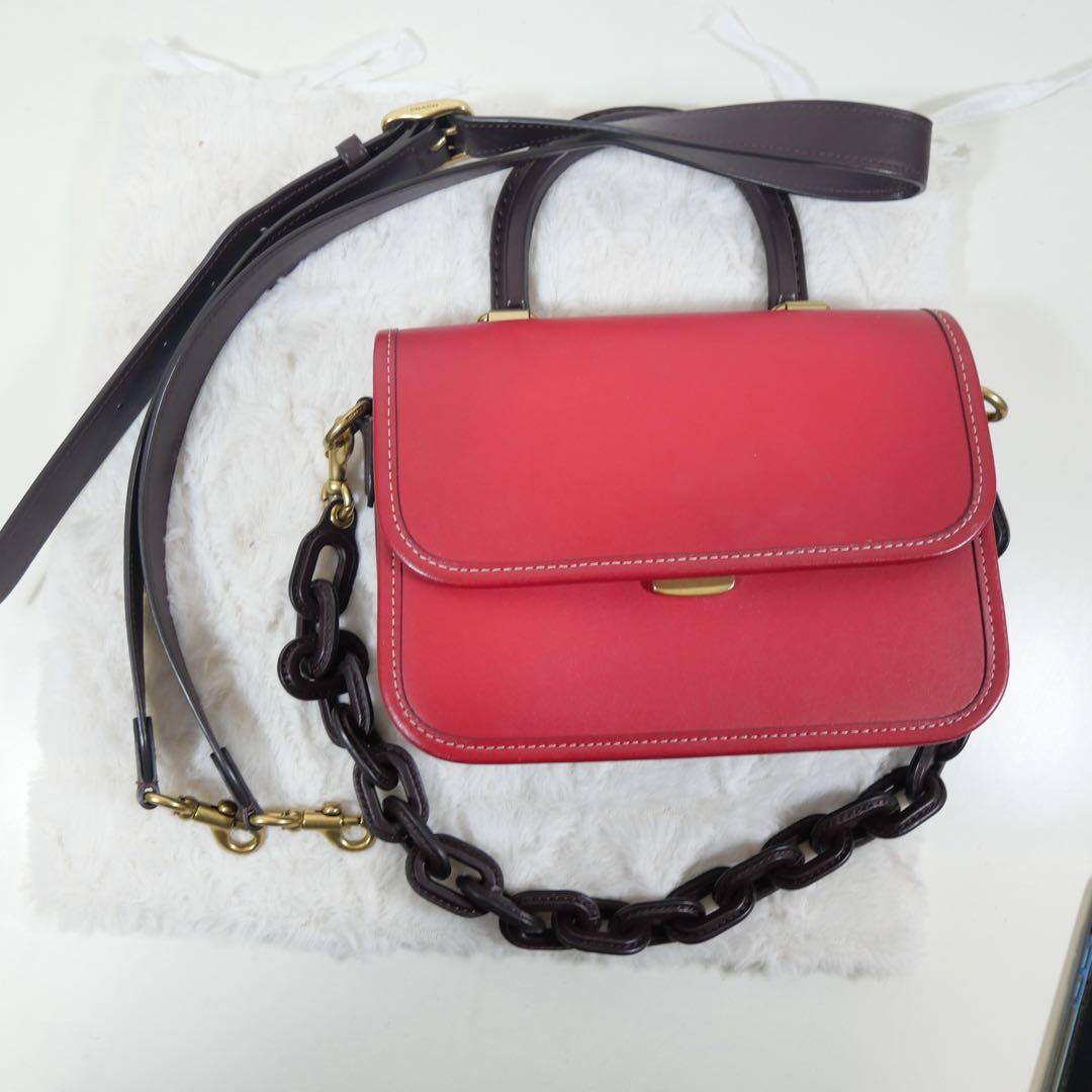 美品 COACH 3way ショルダーバッグ ローグ チェーン