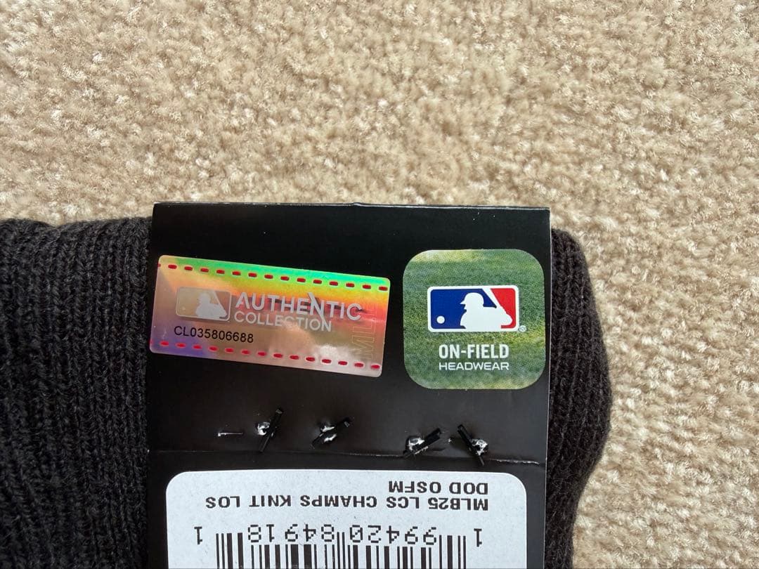 ドジャース2025World Series優勝記念ニット帽　NEW ERA