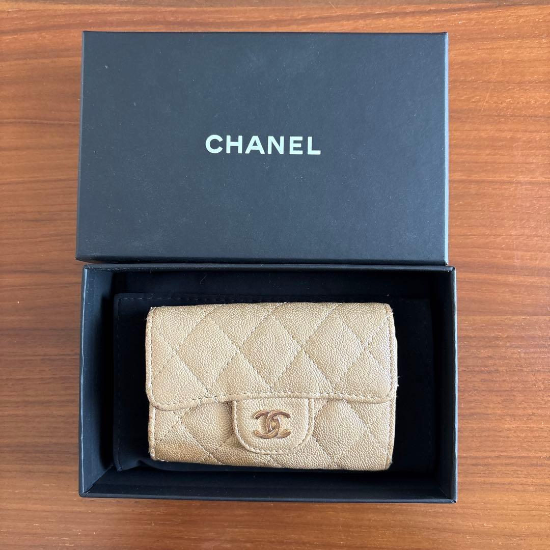 CHANEL シャネル マトラッセ キャビアスキン　キーケース