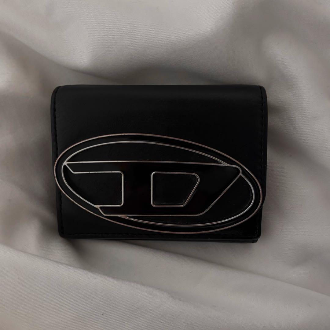 DIESEL メンズ 三つ折財布 ブラック（ほぼ未使用）