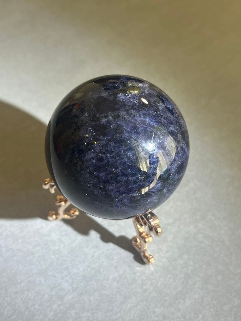 【高品質】アイオライト　スフィア　5.3cm