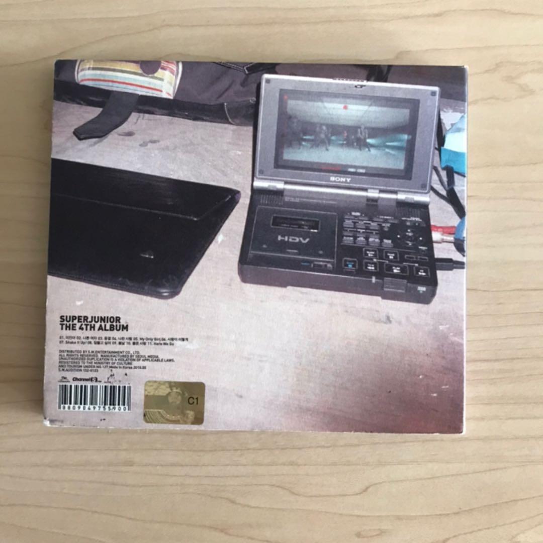 メンバーサイン入り！SUPER JUNIOR the 4th ALBUM