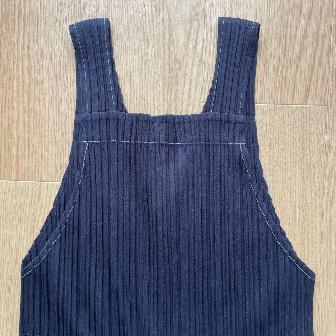 PLEATS PLEASE デニムプリントサロペット