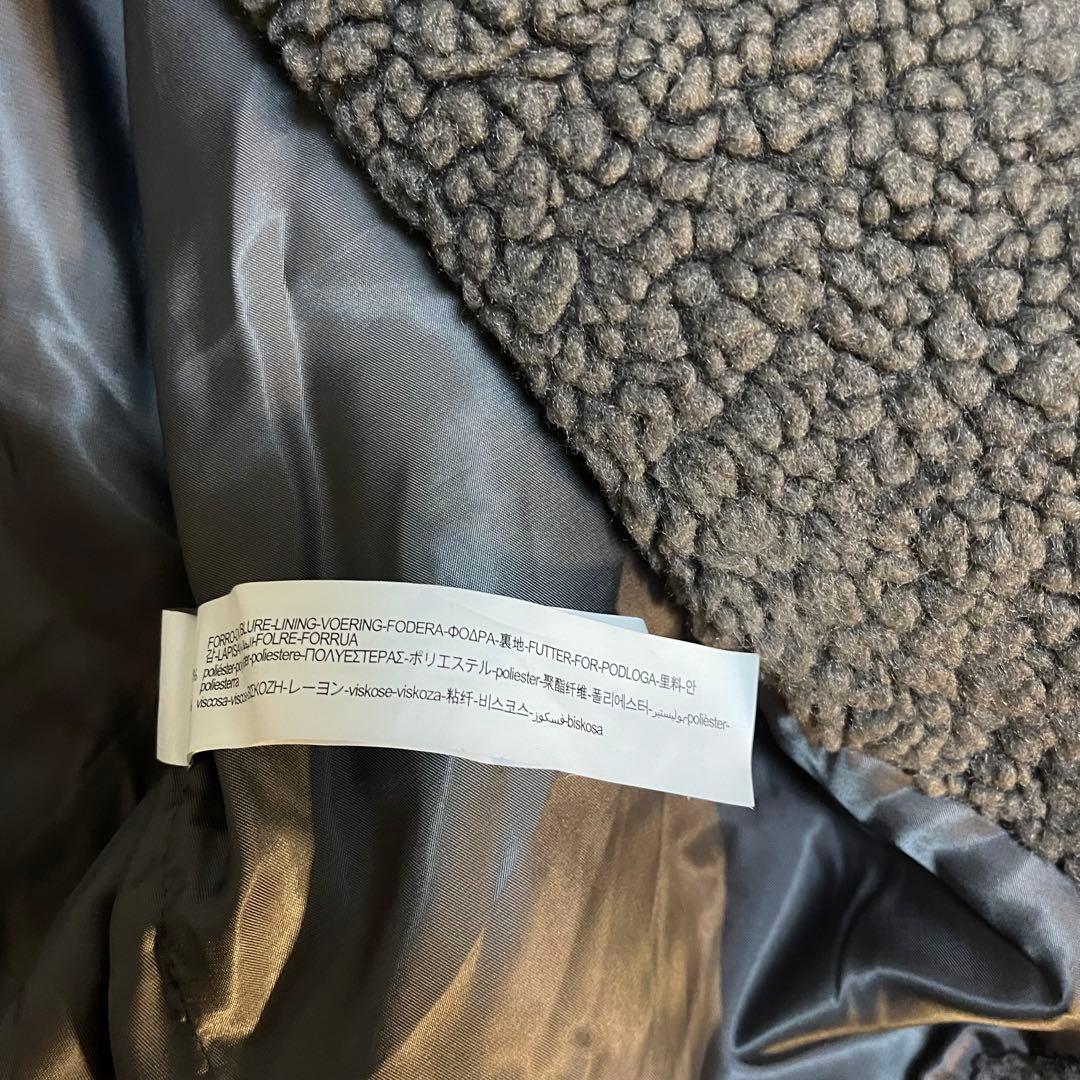 【美品】完売品　ZARA ダブルブレスト　フェイクボアコート　テディベア　XS