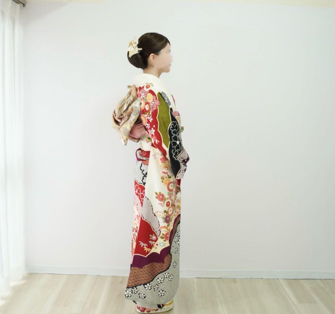 ⭐︎ hime703⭐︎振袖と帯　二点　正絹　成人式　卒業式【82】