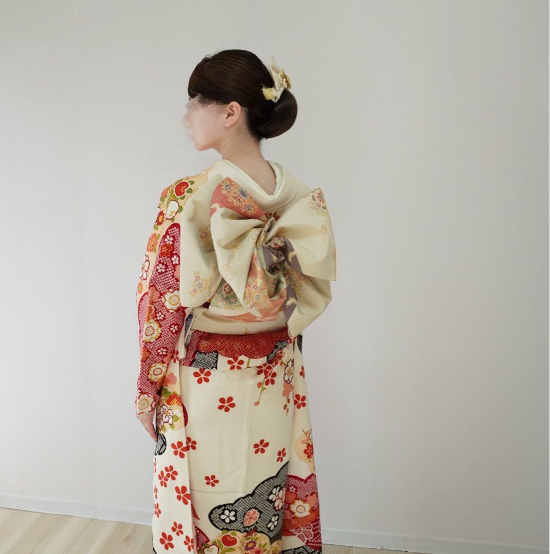 ⭐︎ hime703⭐︎振袖と帯　二点　正絹　成人式　卒業式【82】