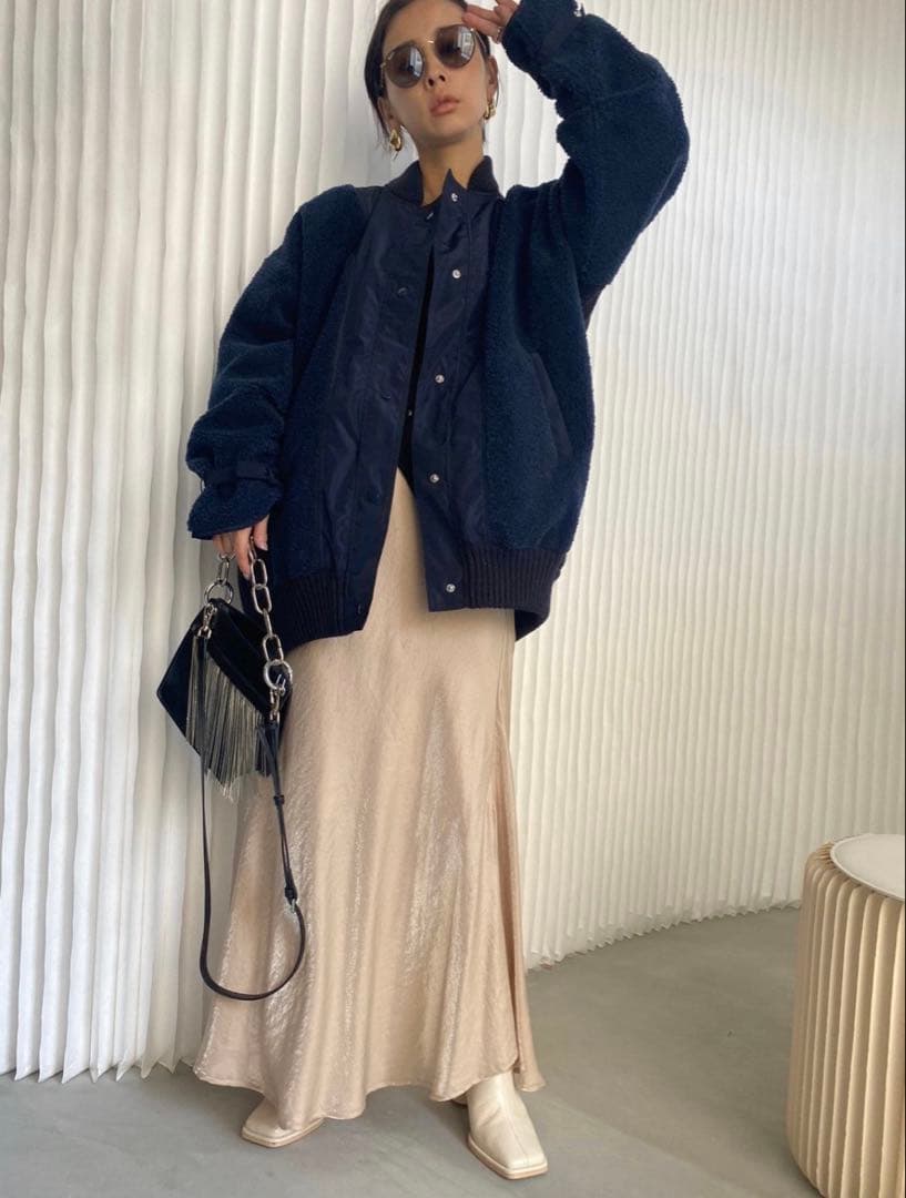 【美品】Ameri KNIT BOA BLOUSON