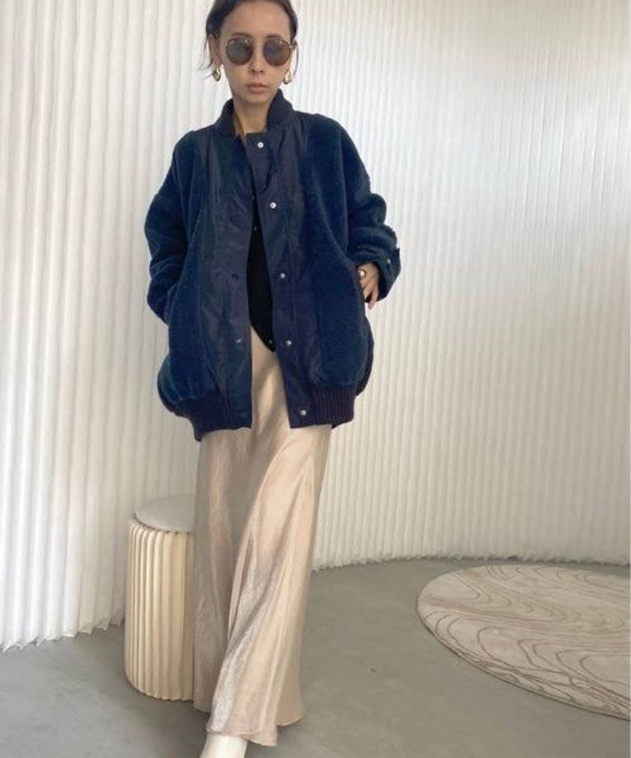 【美品】Ameri KNIT BOA BLOUSON