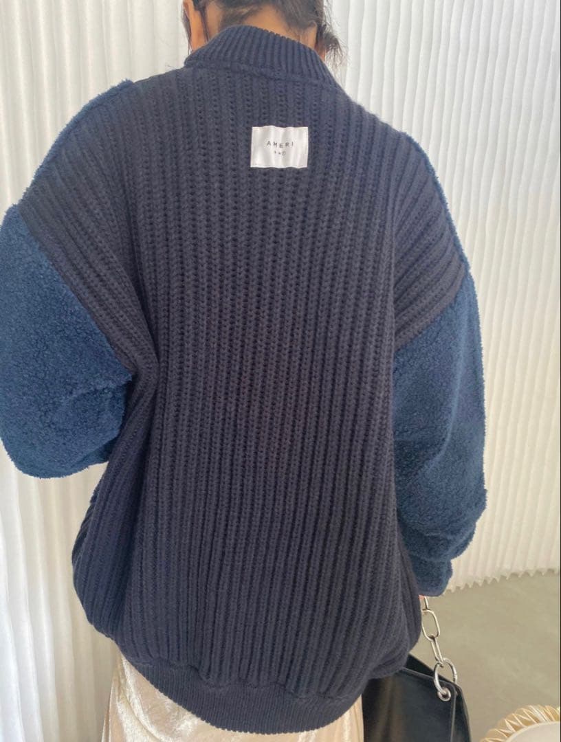 【美品】Ameri KNIT BOA BLOUSON