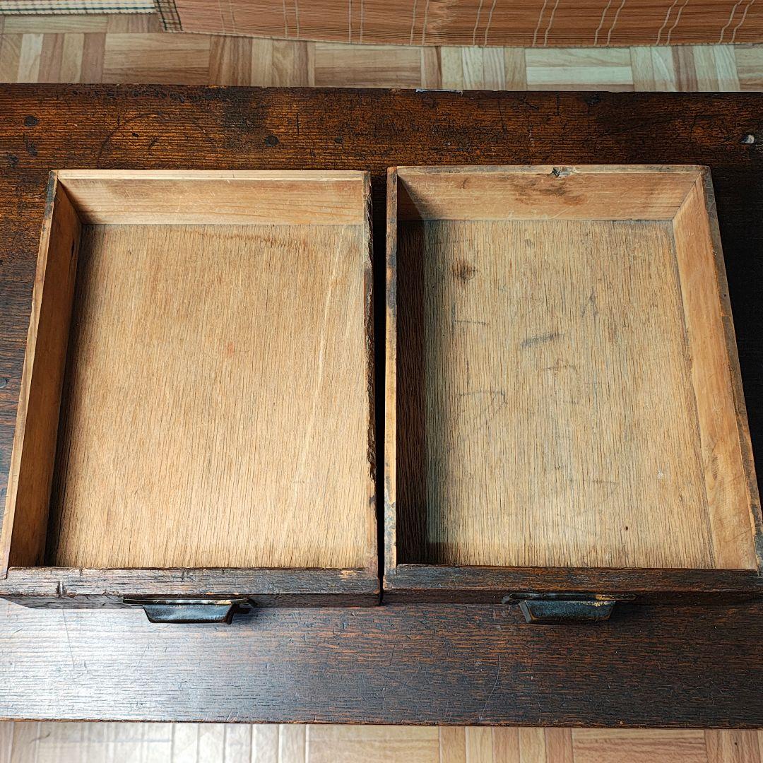 文机　昭和レトロ　小引き出し2杯　ちゃぶ台