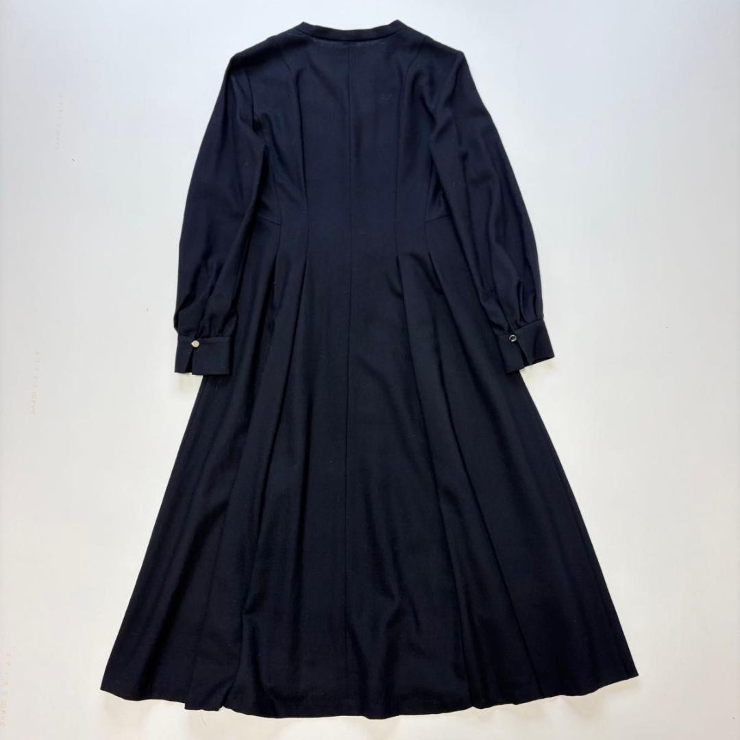 【アナイ】ソフトアムンゼンタックフレアワンピース　ネイビー　36
