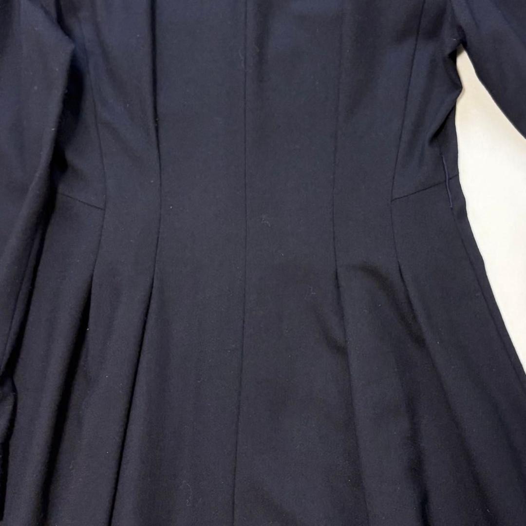 【アナイ】ソフトアムンゼンタックフレアワンピース　ネイビー　36