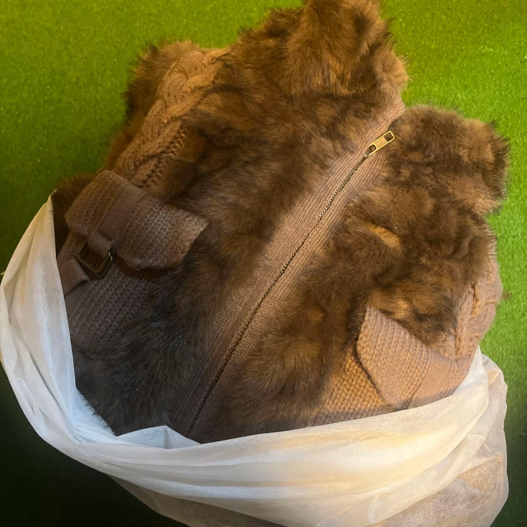 CABLE KNIT FAUX FUR ブルゾン LAGUA GEM