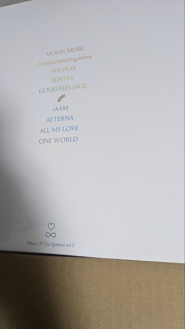 COLDPLAY - MOON MUSIC　zoetrope　限定ピクチャーLP