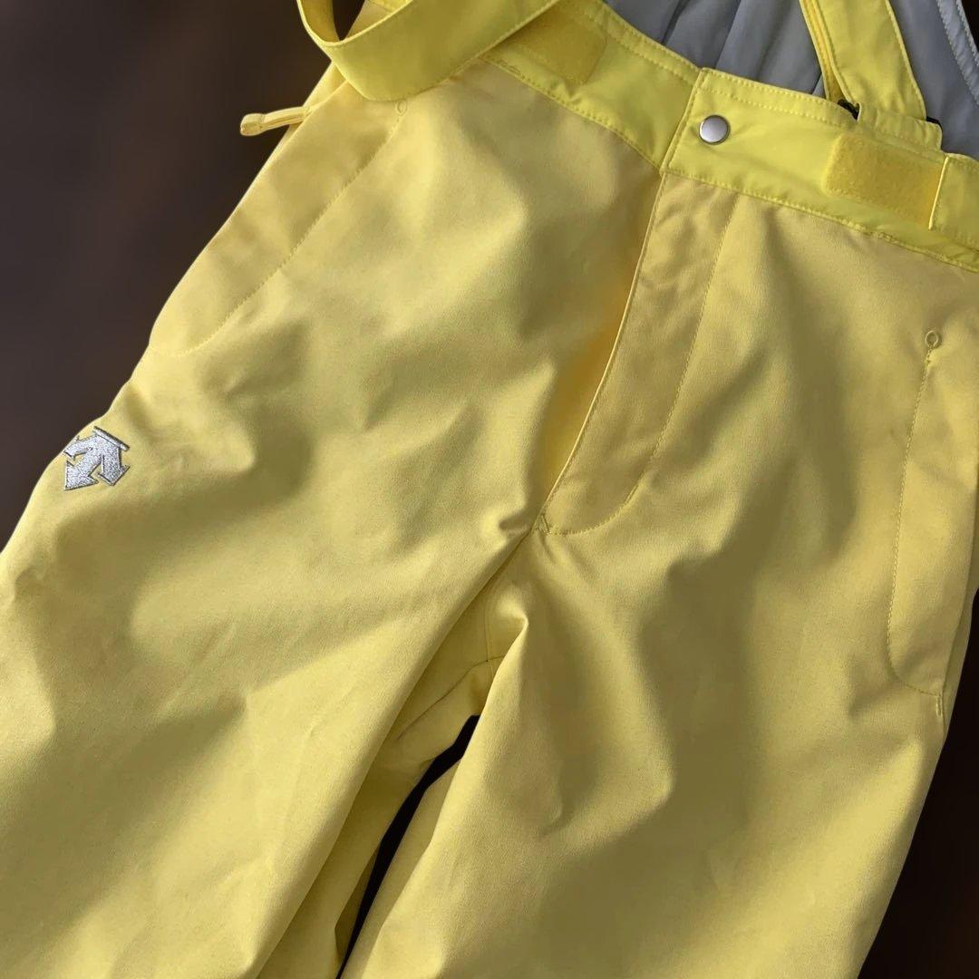 デサント 女児 スキーウェア 美品 140 ジャニアスーツ キッズ　無記名