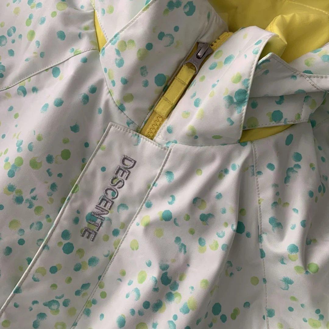 デサント 女児 スキーウェア 美品 140 ジャニアスーツ キッズ　無記名