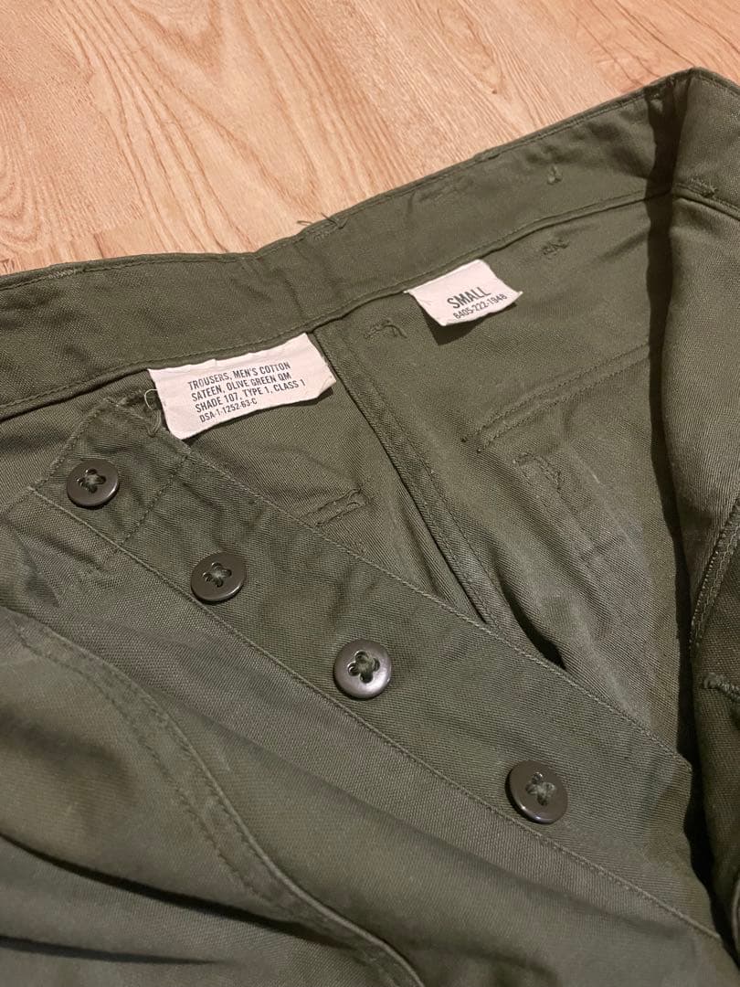 60s ヴィンテージ ミリタリー US ARMY OG107 ベイカーパンツ