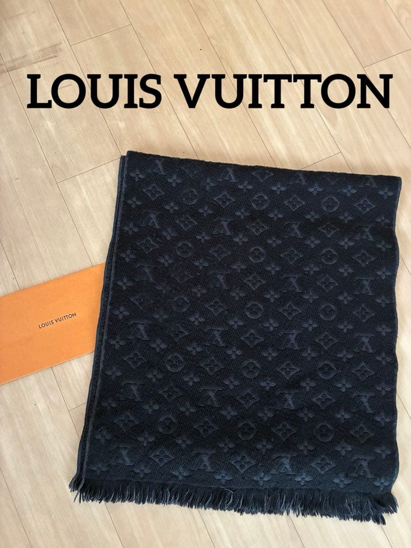 ルイヴィトン　エシャルプ・モノグラム クラシック M70520 ウールマフラー