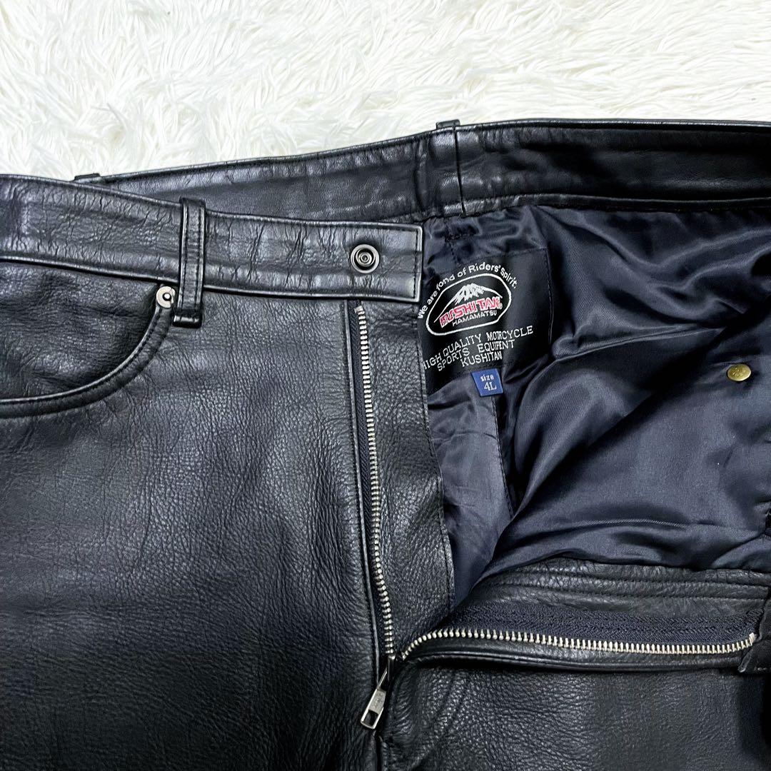 売約済 超希少4L クシタニ レザーパンツ ライディングパンツ 牛革 バイカー