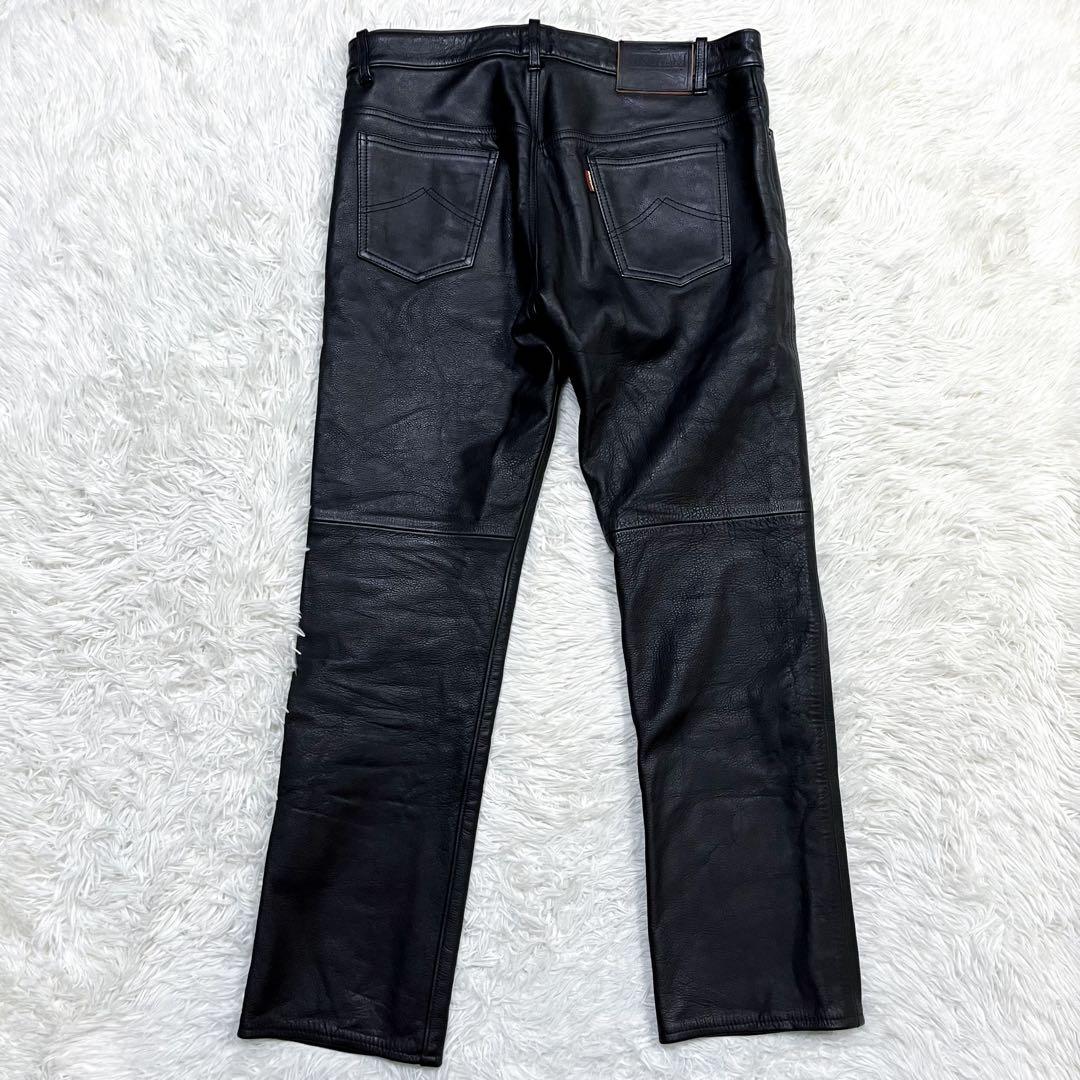 売約済 超希少4L クシタニ レザーパンツ ライディングパンツ 牛革 バイカー