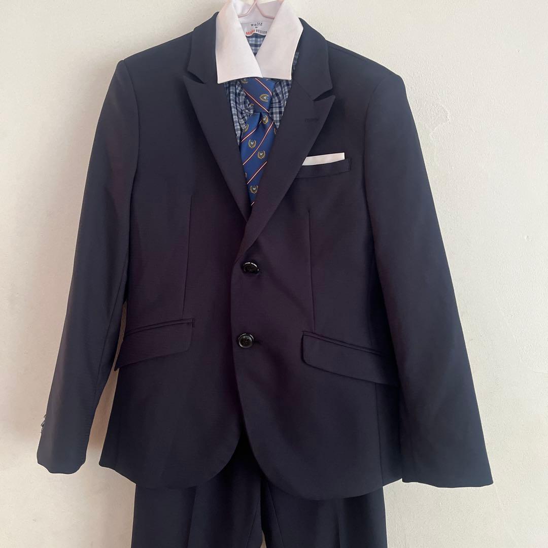 【美品】BEAMS DESIGN フォーマルスーツセット(150㎝) ネイビー