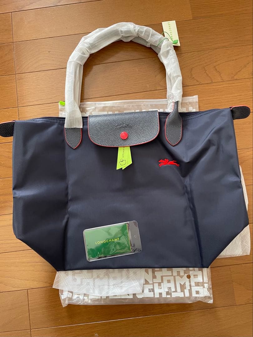 ロンシャンルプリアージュトートバッグボディバッグネイビーエル L新品未使用