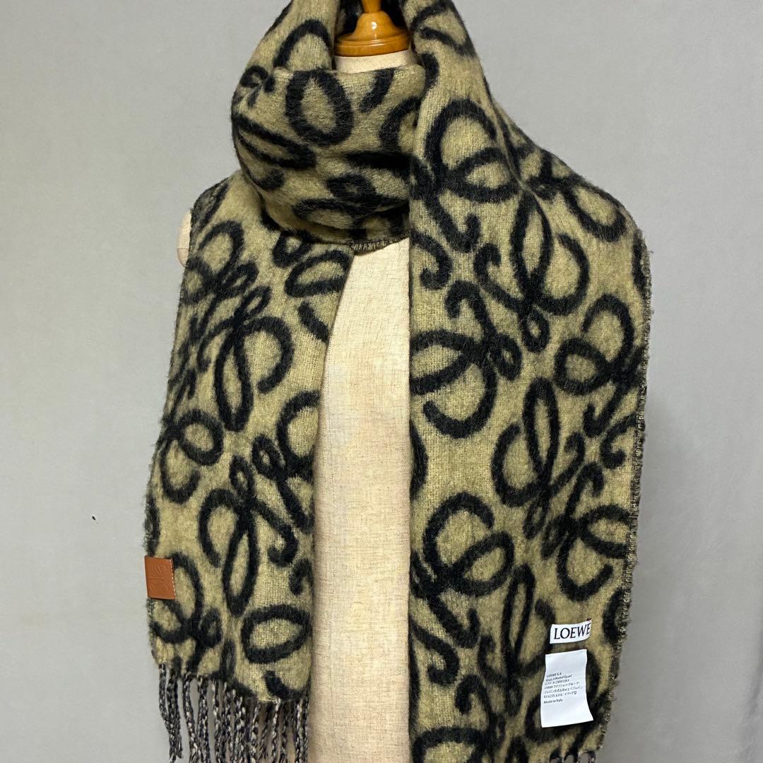 【LOEWE】アナグラム マフラー（アルパカ＆ウールブレンド）