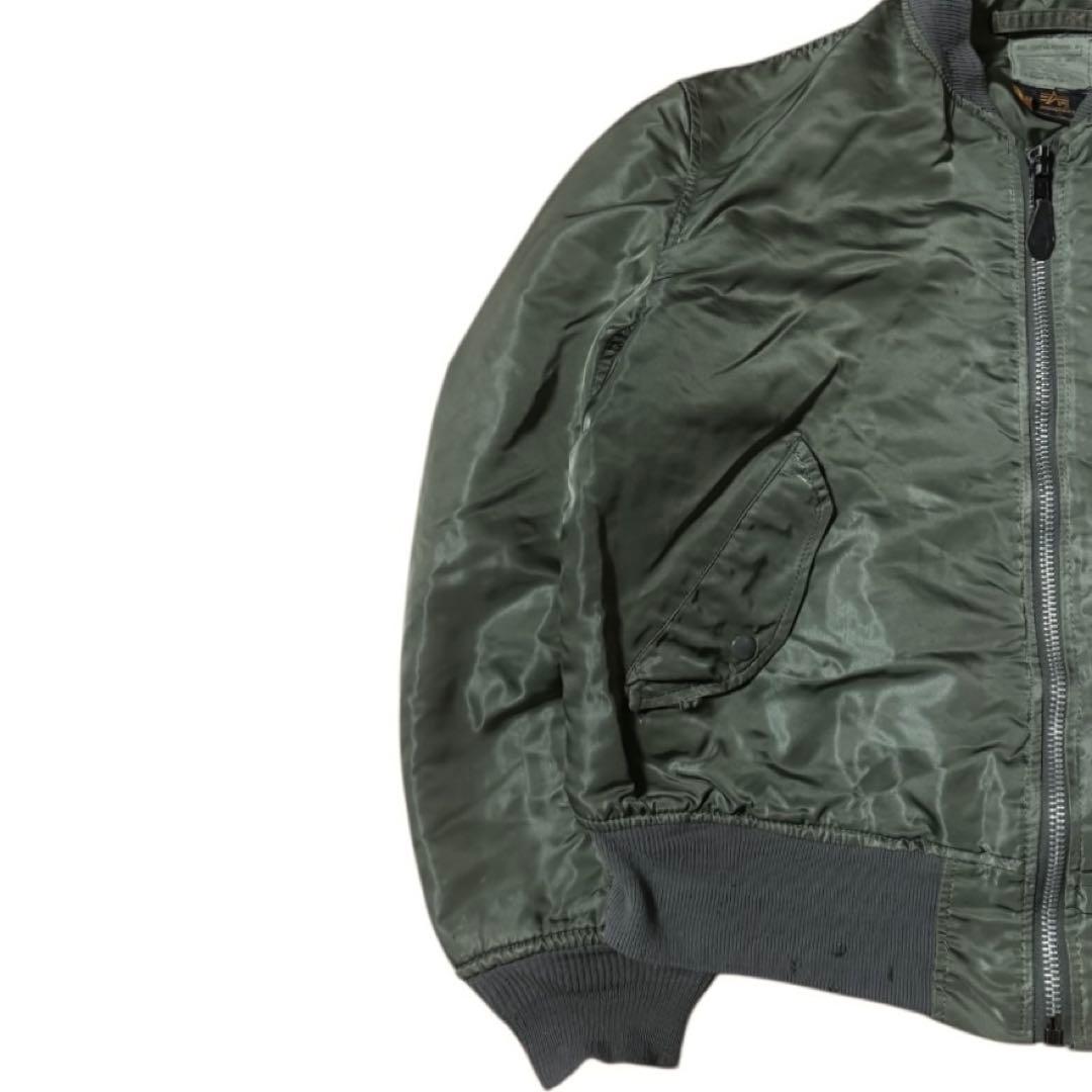 ALPHA 90s USA製 ビンテージ MA-1 グランドクルー Lサイズ