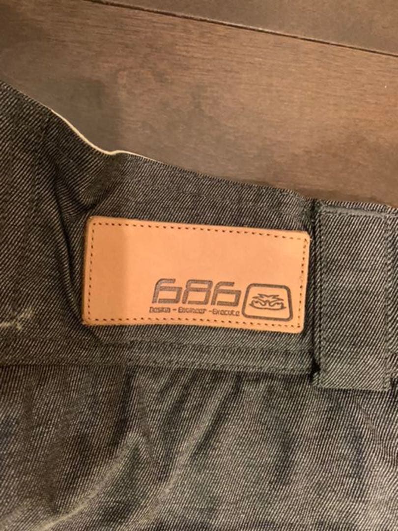 686 SIX EIGHT SIX スノーボード　ウェア　パンツ　グレー　灰色