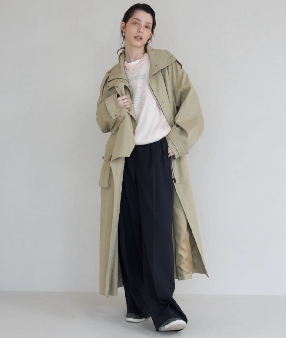クレドナ　アレンジトレンチコート　ベージュ オーバーサイズ