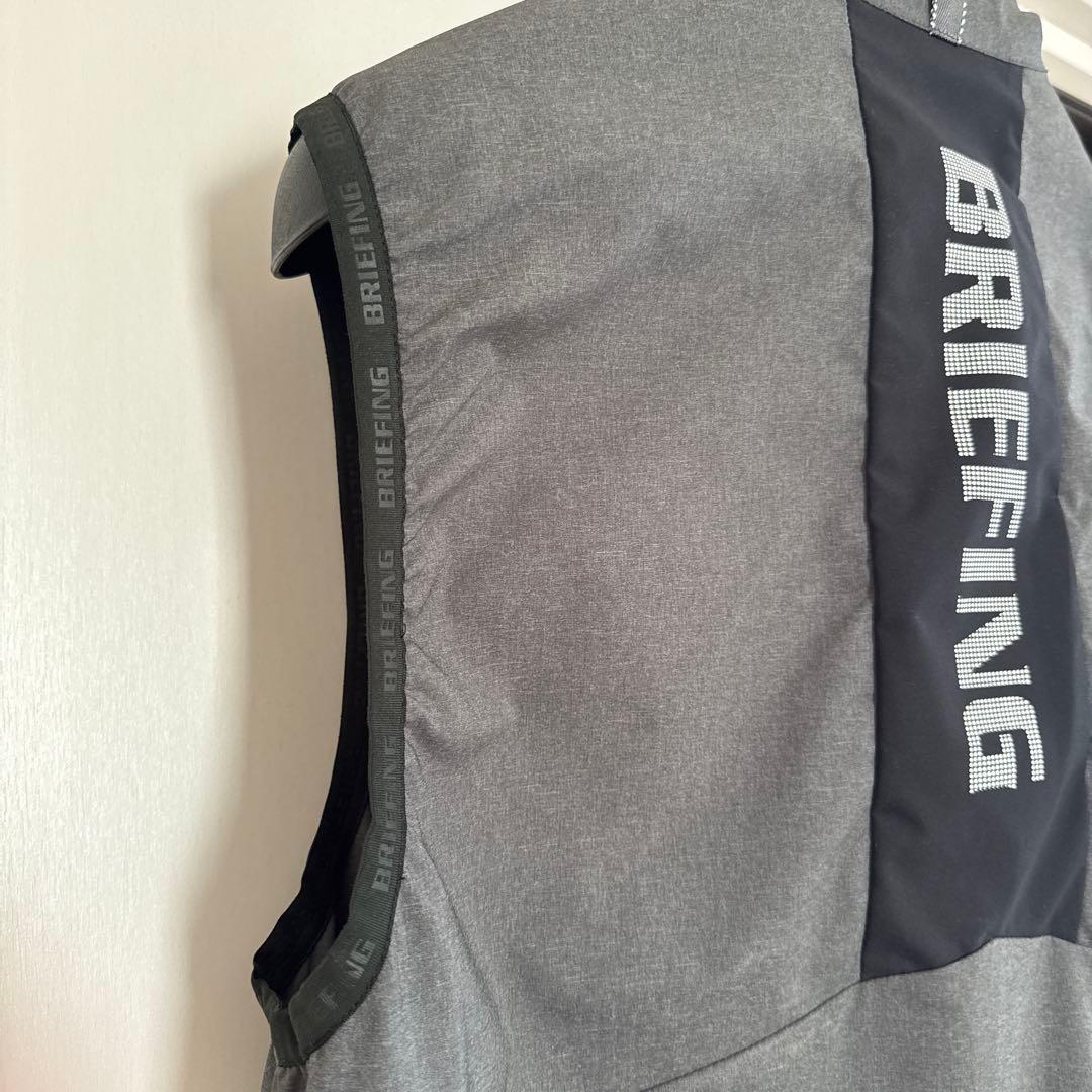 【値下げ】BRIEFING グレー ベスト フルジップ サイズM