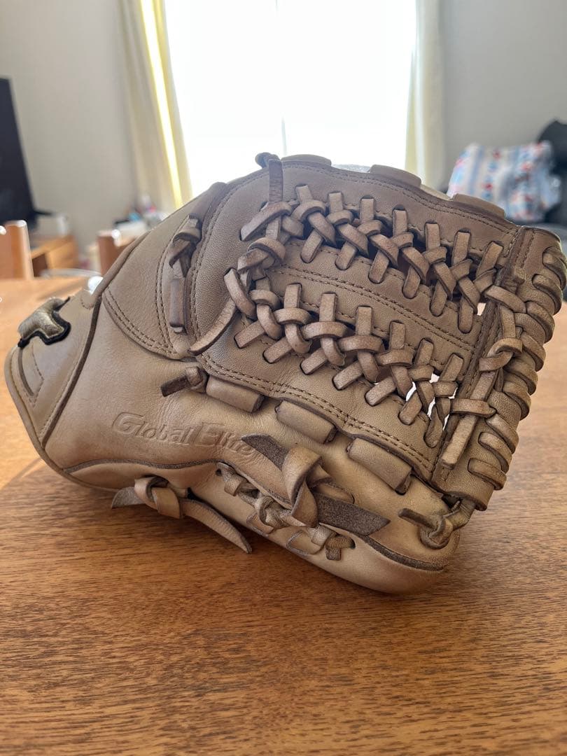 ミズノ　グローバルエリート　少年軟式　グローブ　湯もみの鉄人　片付け　湯もみ品