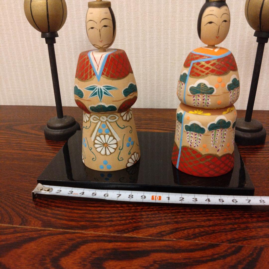こけしの雛人形