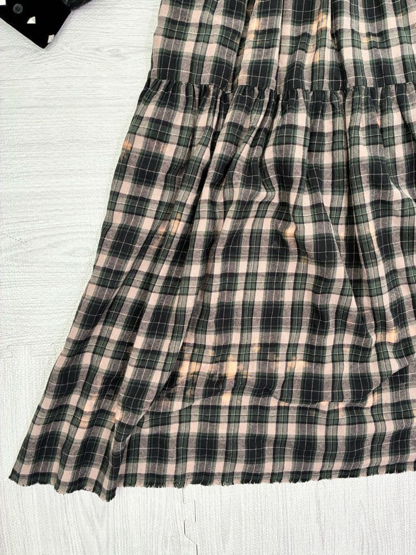 【新品タグ付き】Roy reflect overjoy チェック柄　スタッズ付き