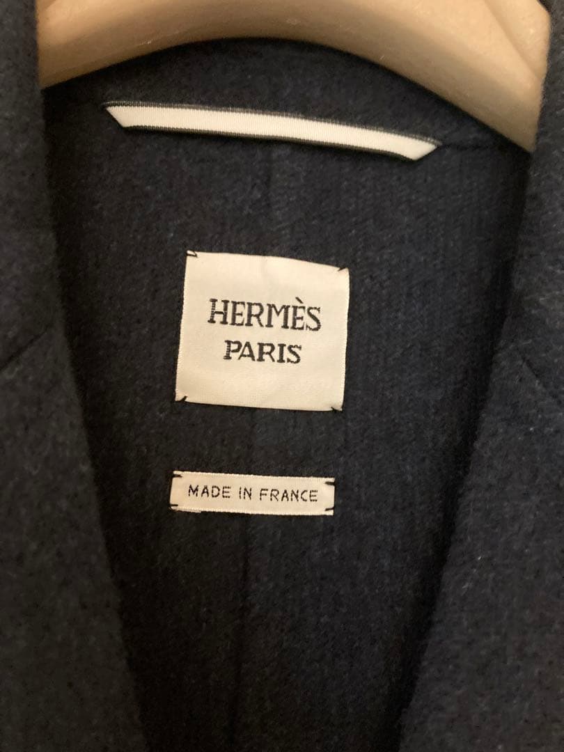 HERMES ラグジュアリーな カシミヤ ラップ コート