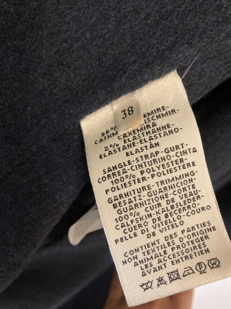 HERMES ラグジュアリーな カシミヤ ラップ コート