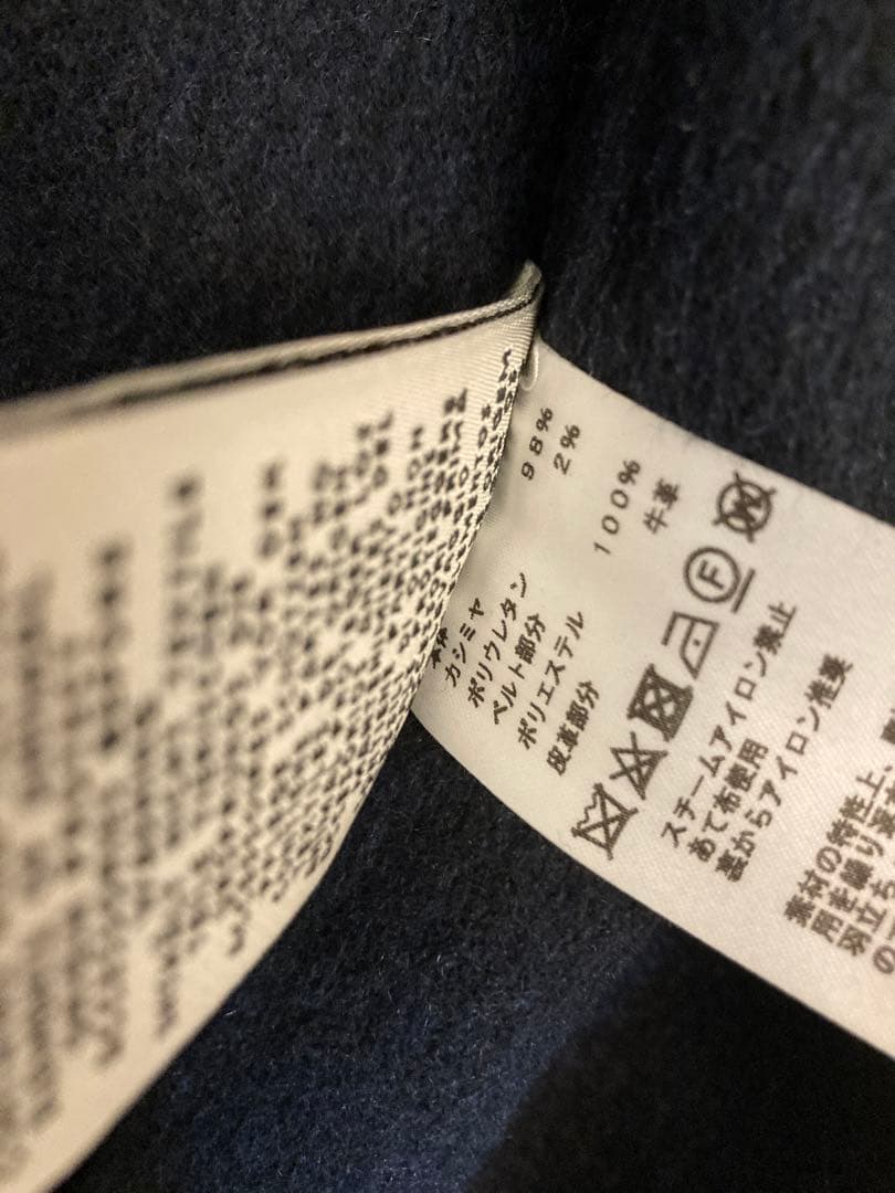 HERMES ラグジュアリーな カシミヤ ラップ コート