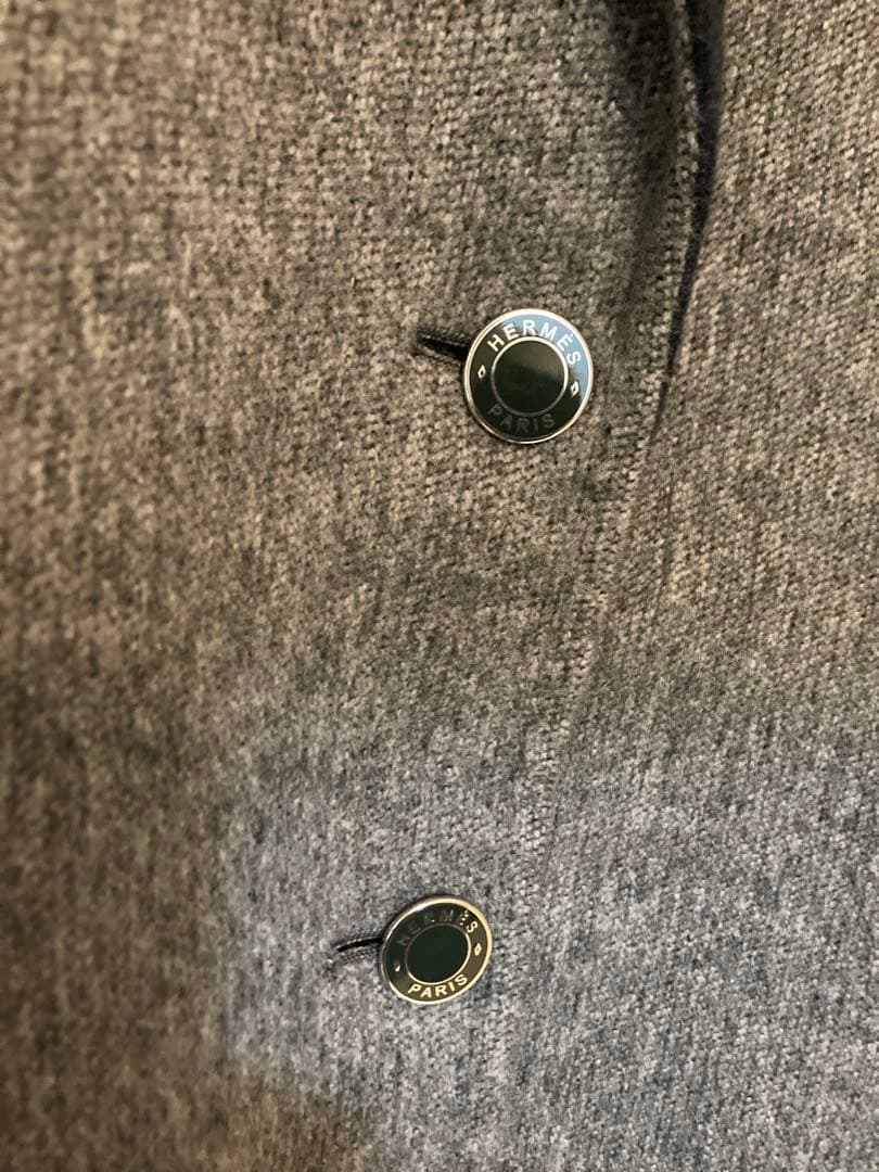 HERMES ラグジュアリーな カシミヤ ラップ コート