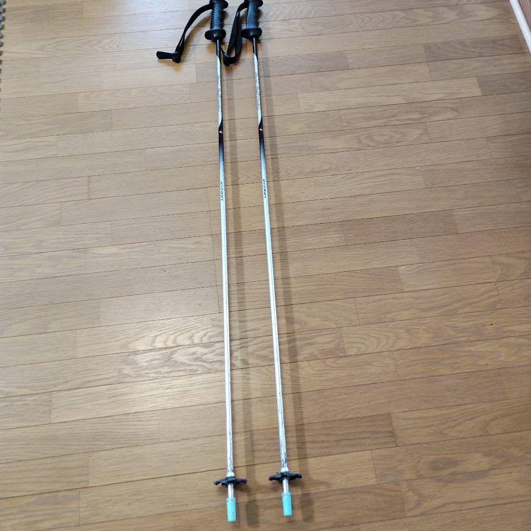 SALOMON 160cm スキー板とポール セット　スキーケース付