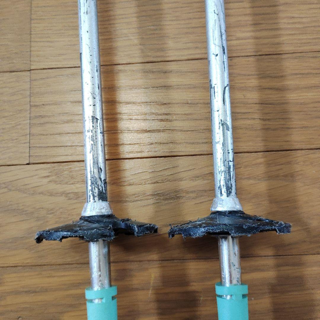 SALOMON 160cm スキー板とポール セット　スキーケース付